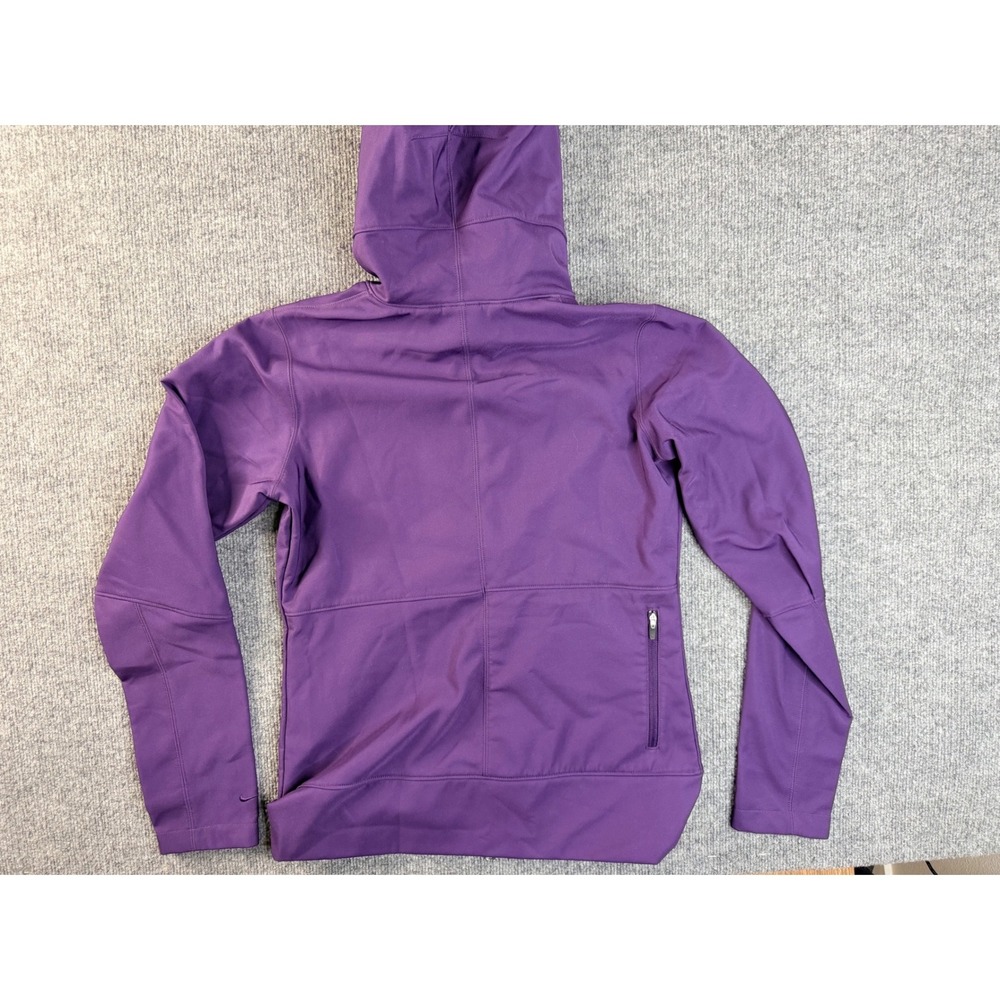 Nike ACG Purple Softshell Hoodie Jacket Womens Small Full Zip Fleece Lined Hikin - Picture 13 of 13
